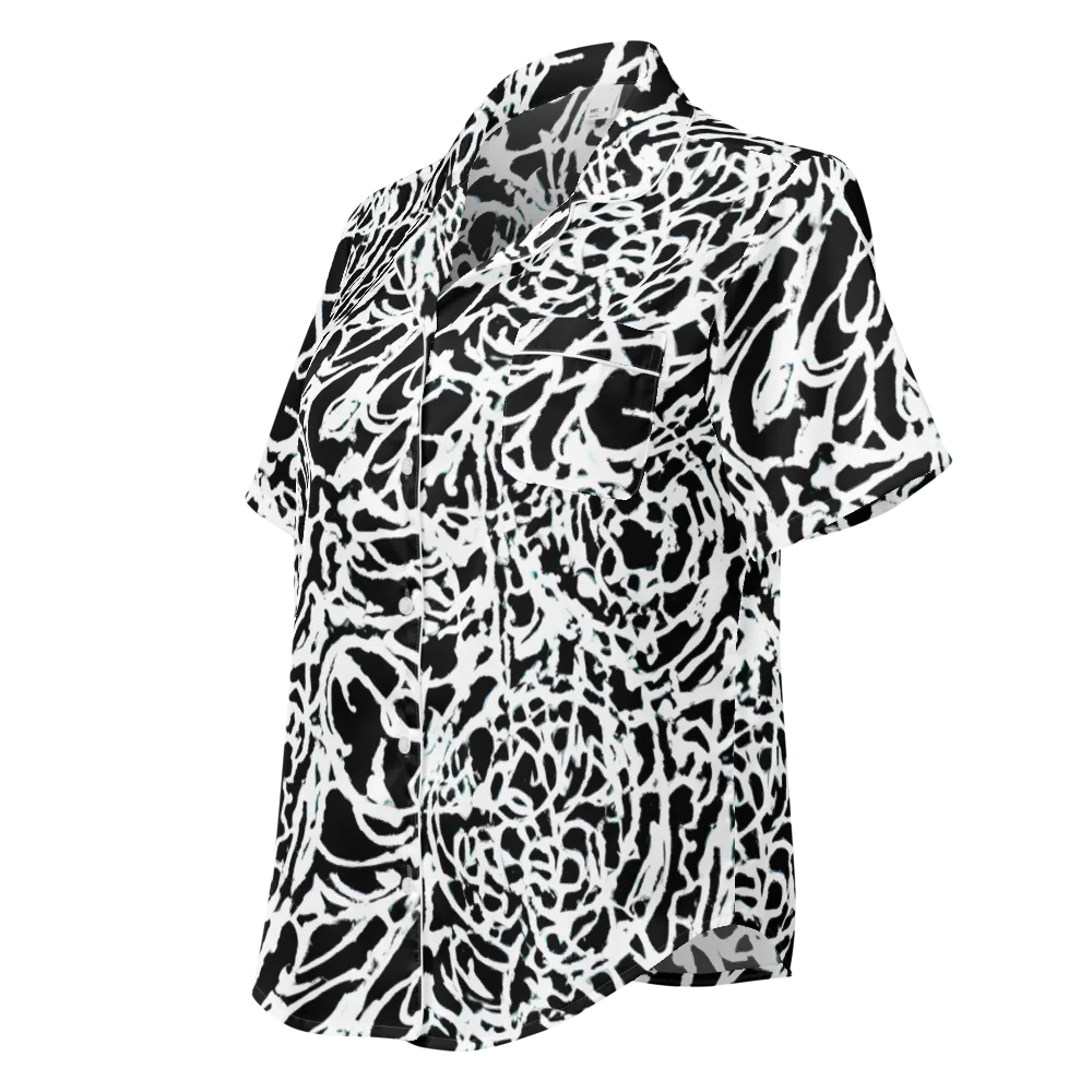 Obsidian Gesture on Women's Short Sleeve Pajama Top — Left Front