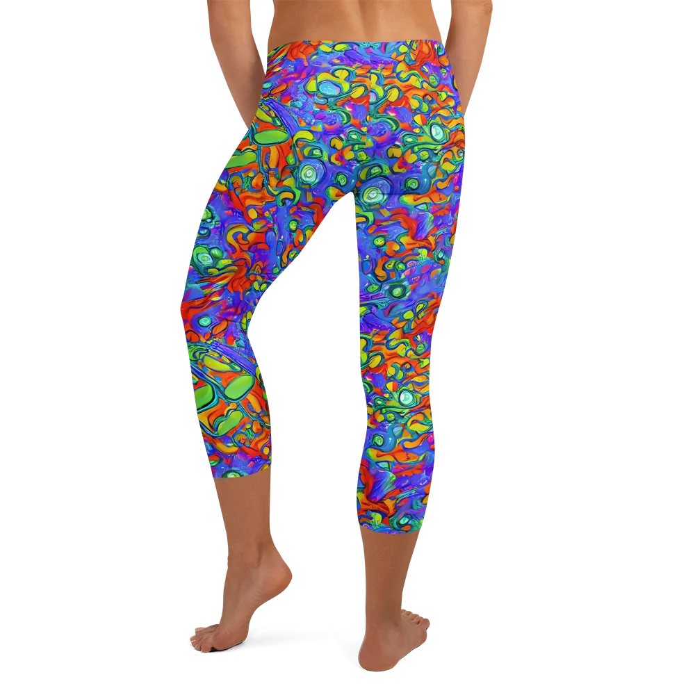 Wild Chromatic on Capri Leggings — Back