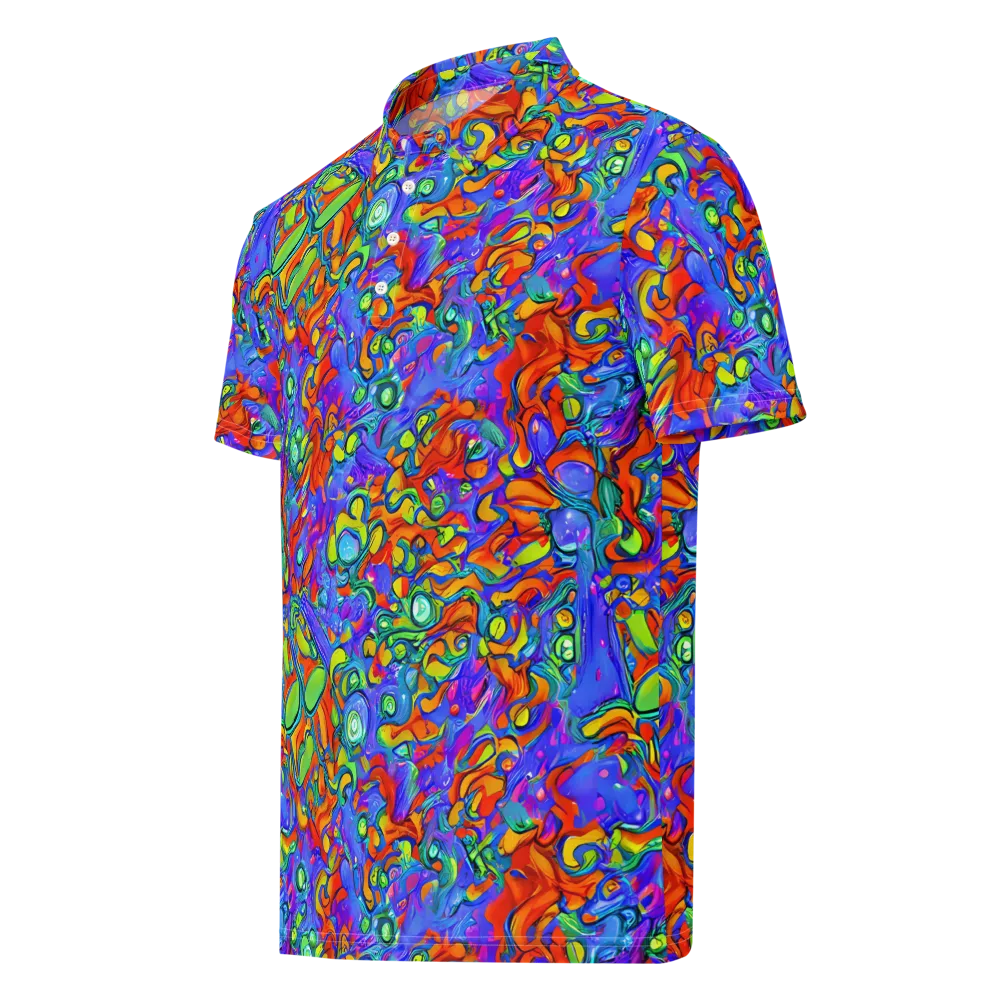 Wild Chromatic on Men's Slim Fit Polo Shirt — Left Front