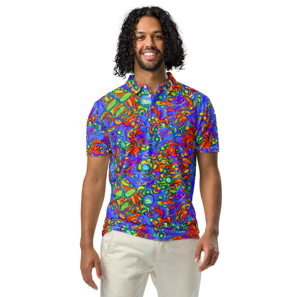 Wild Chromatic on Men's Slim Fit Polo Shirt — Front