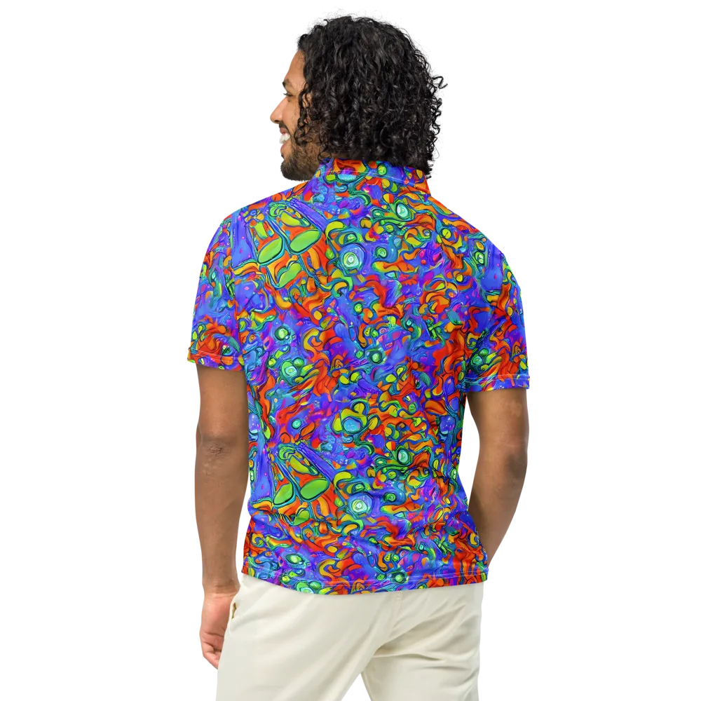 Wild Chromatic on Men's Slim Fit Polo Shirt — Back