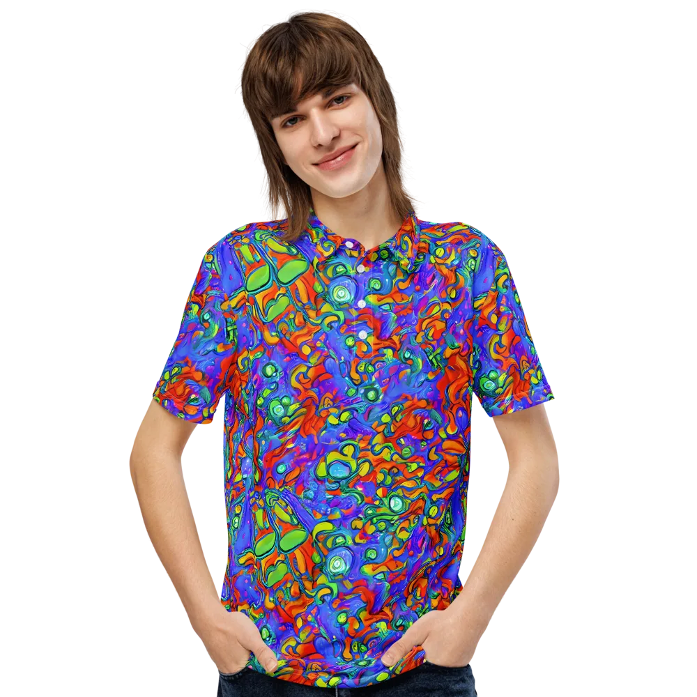 Wild Chromatic on Men's Slim Fit Polo Shirt — Front