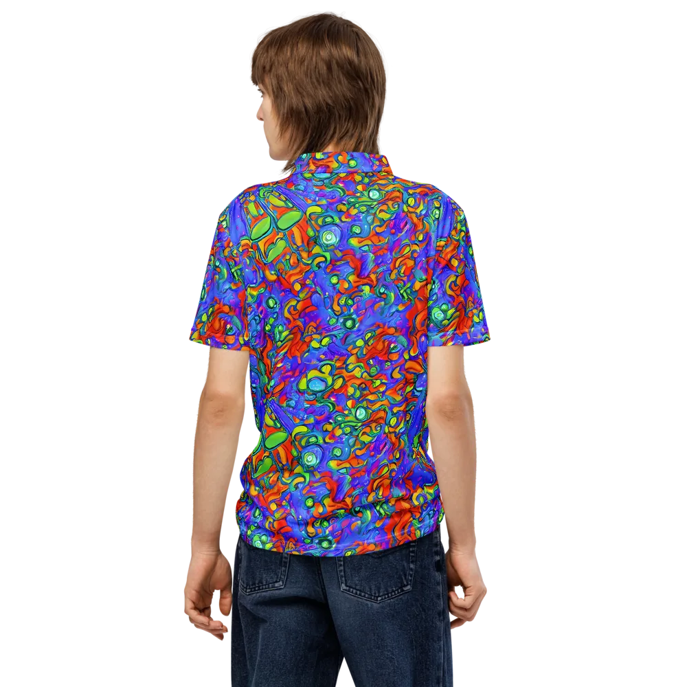 Wild Chromatic on Men's Slim Fit Polo Shirt — Back