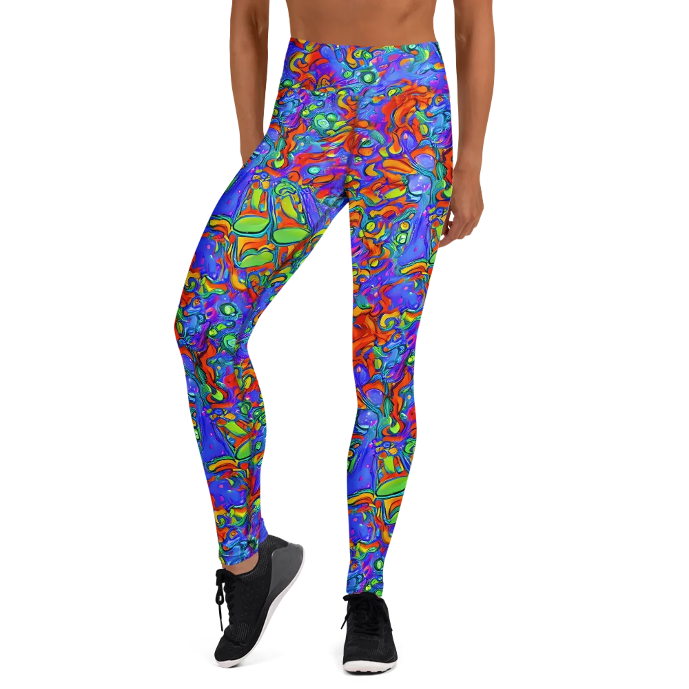 Wild Chromatic on Yoga Leggings — Front