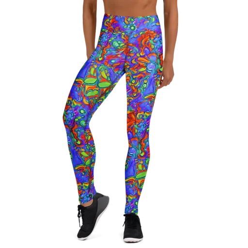 Wild Chromatic on a Yoga Leggings