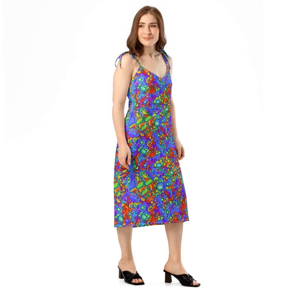 Wild Chromatic on Slip Dress — Right Front