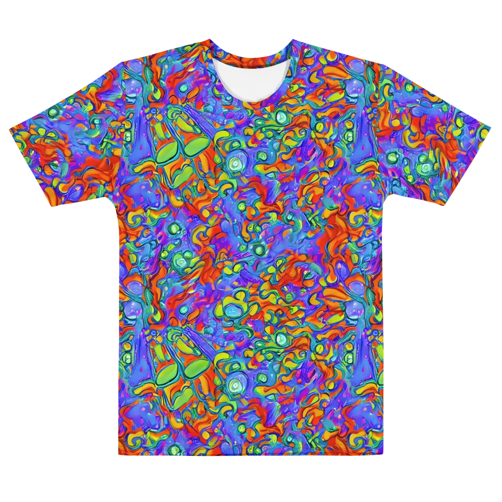 Wild Chromatic on Men's Cotton Crew Neck T-Shirt — Front