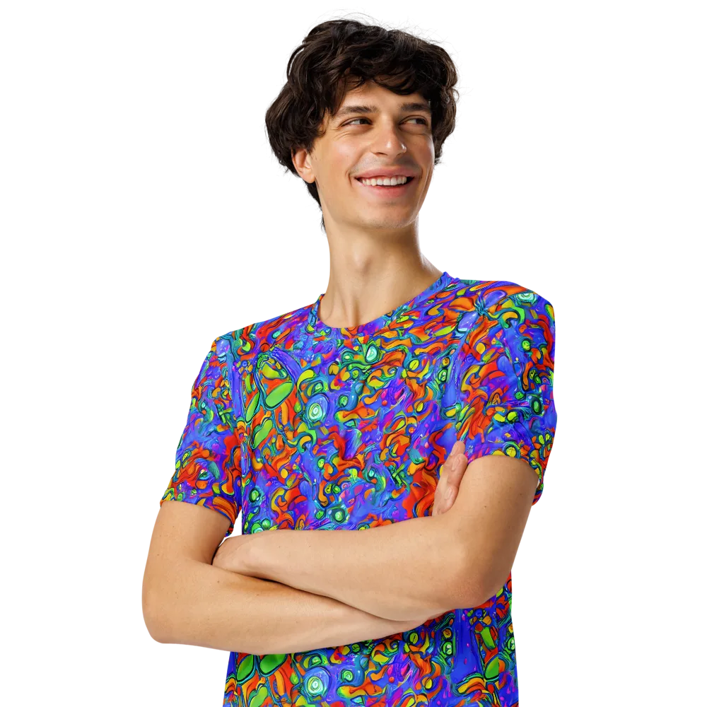 Wild Chromatic on Men's Crew Neck T-Shirt — Left Front