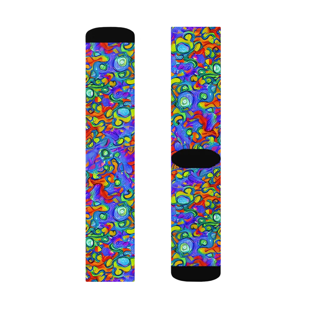 Wild Chromatic on Socks — Right Sock