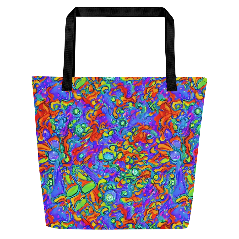 Wild Chromatic on Large Tote Bag W/ Pocket — Front