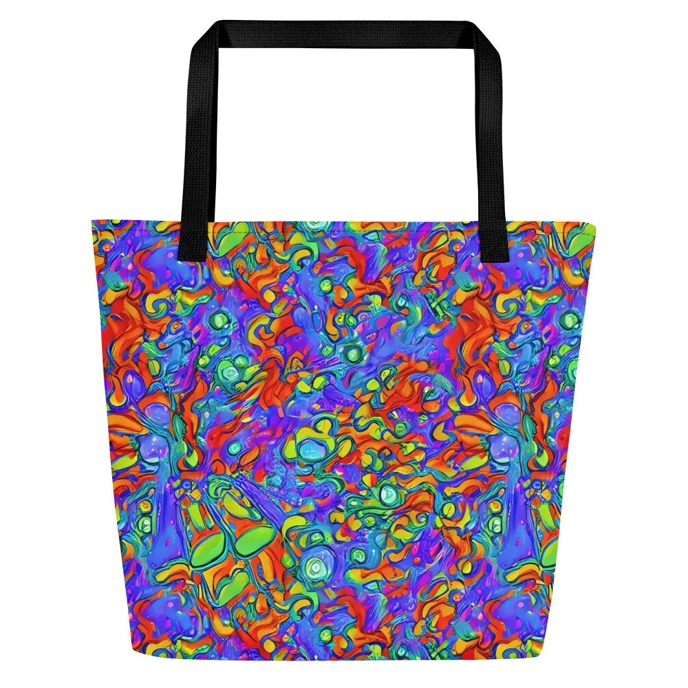 Wild Chromatic on Large Tote Bag W/ Pocket — Front