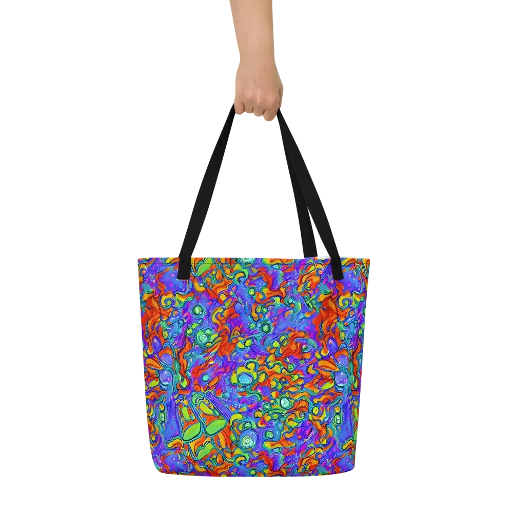 Wild Chromatic on Large Tote Bag W/ Pocket — Front