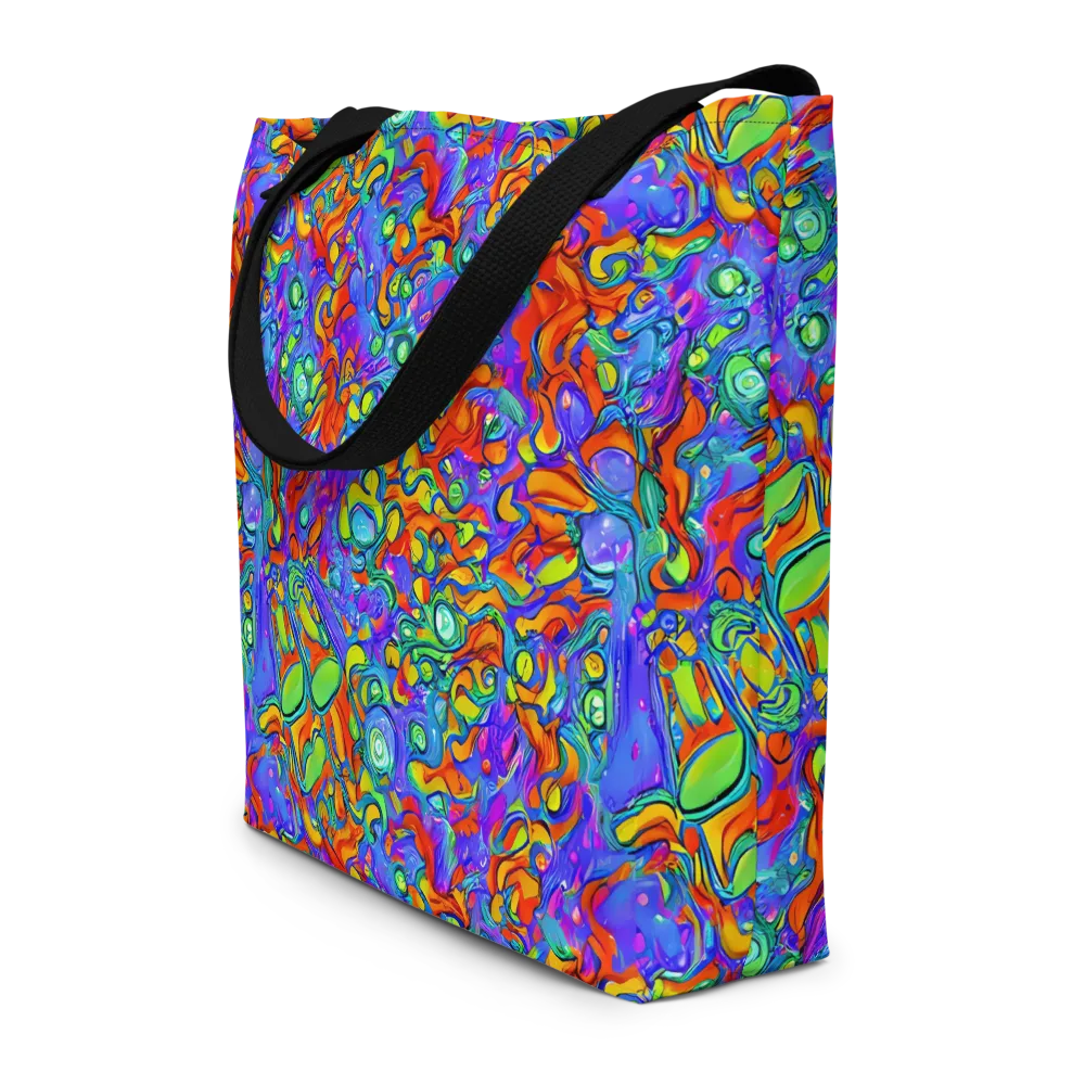 Wild Chromatic on Large Tote Bag W/ Pocket — Front