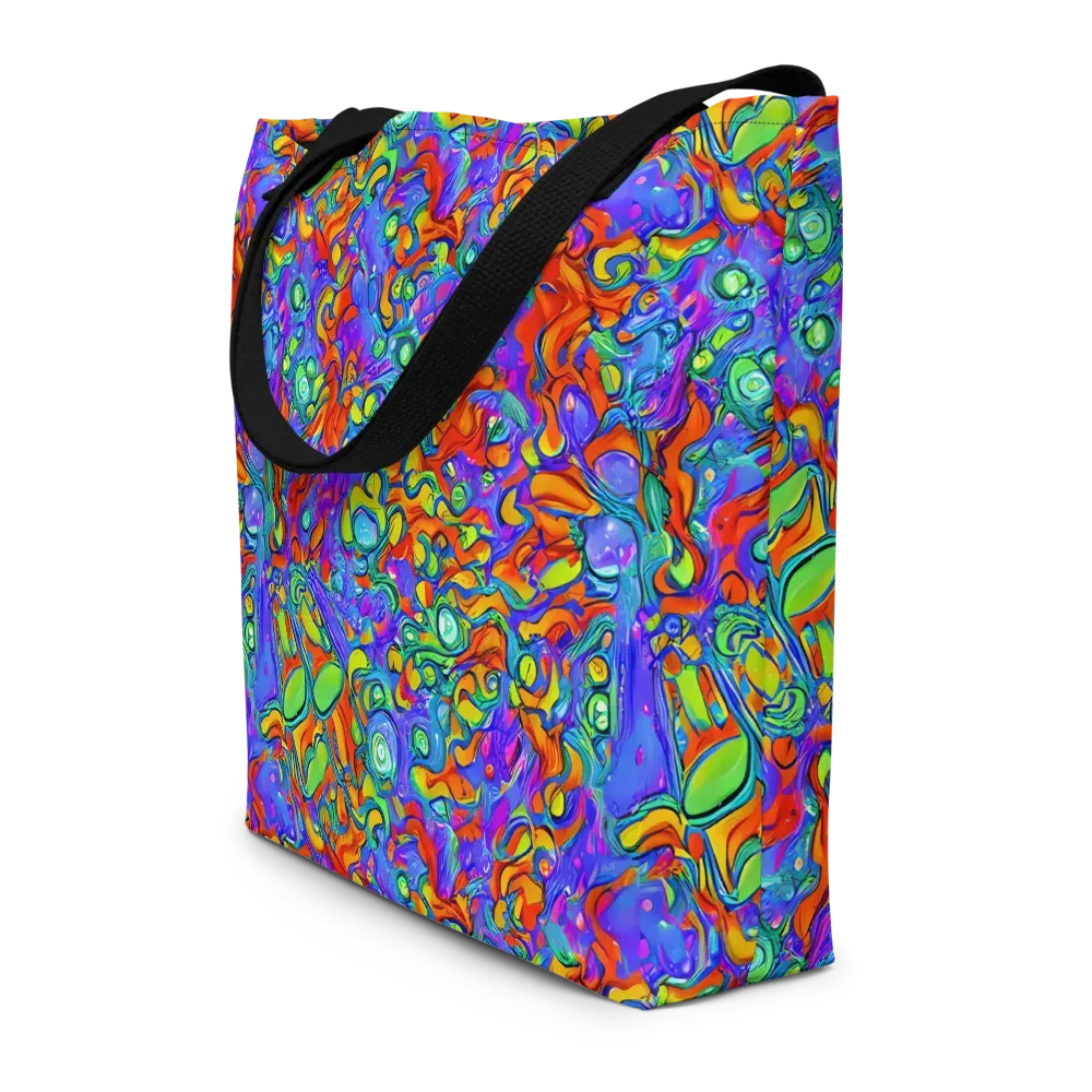 Wild Chromatic on Large Tote Bag W/ Pocket — Front