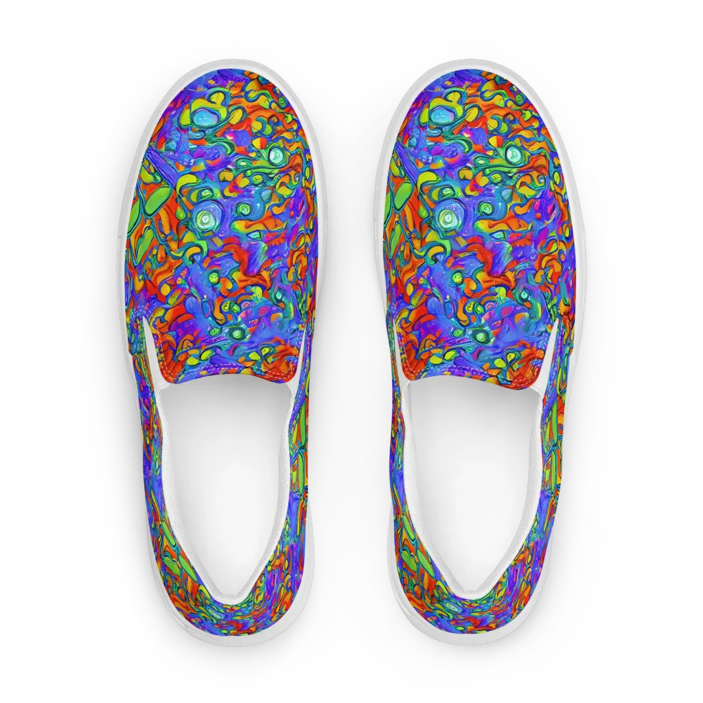 Wild Chromatic on Women's Slip-On Canvas Shoes — Front