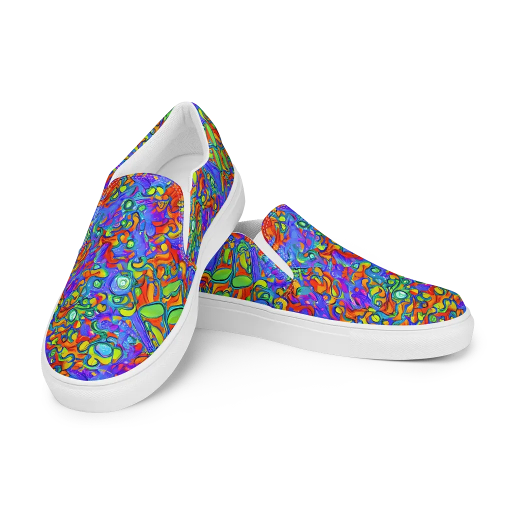 Wild Chromatic on Women's Slip-On Canvas Shoes — Left Front