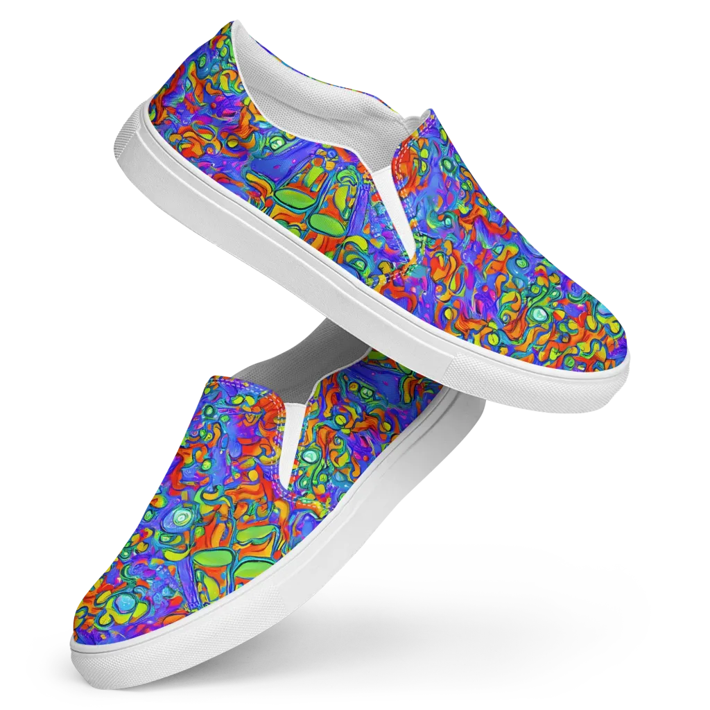 Wild Chromatic on Women's Slip-On Canvas Shoes — Front
