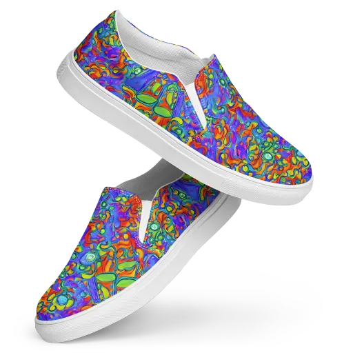 Wild Chromatic on a Women's Slip-On Canvas Shoes