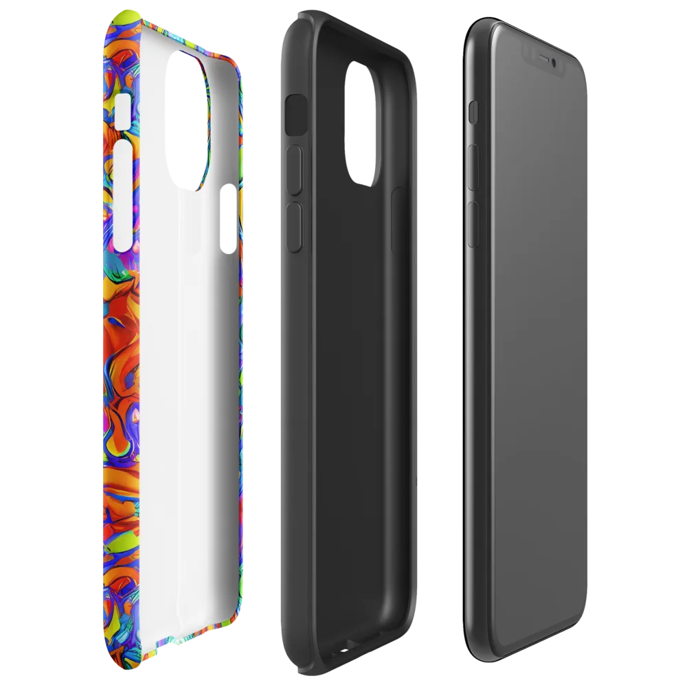 Wild Chromatic on Tough Case for iPhone® — Right