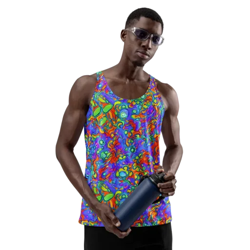 Wild Chromatic on a Men's Tank Top