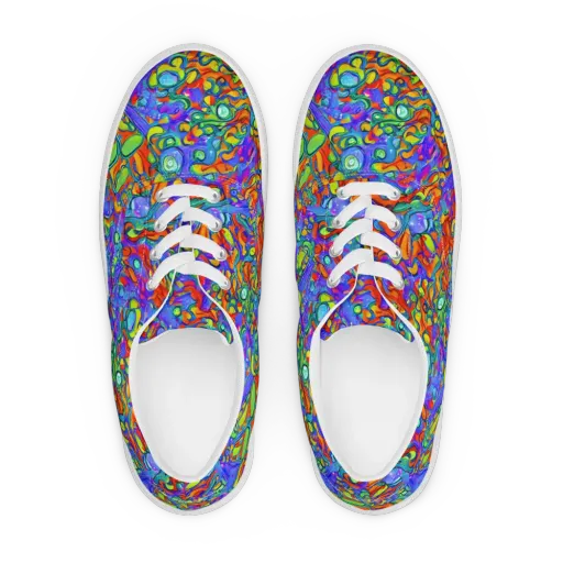 Wild Chromatic on a Men's Lace-Up Canvas Shoes
