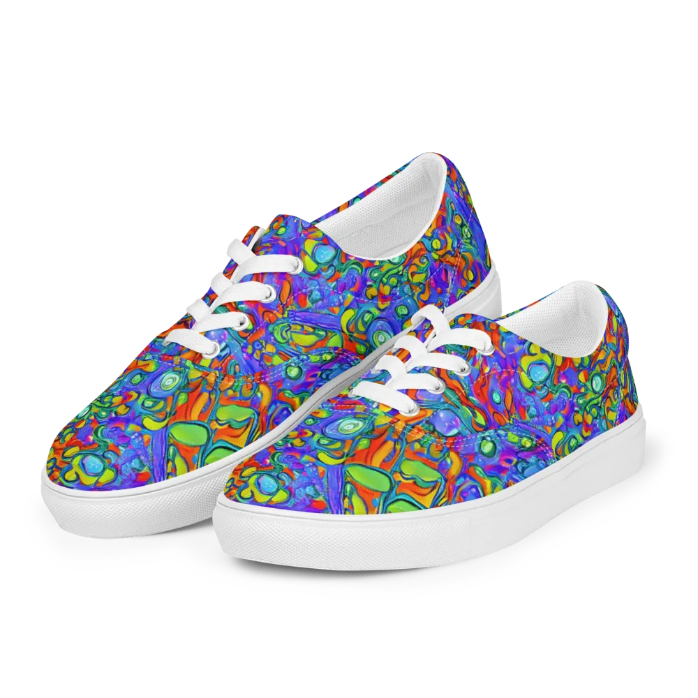 Wild Chromatic on Men's Lace-Up Canvas Shoes — Left Front