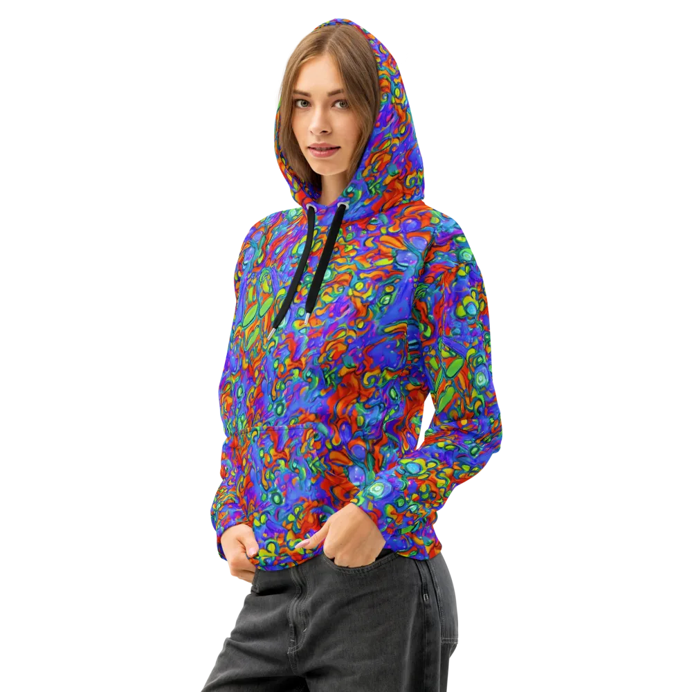 Wild Chromatic on Cotton Hoodie — Left Front