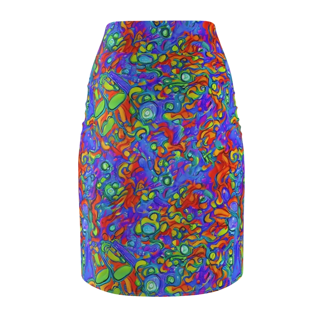 Wild Chromatic on Pencil Skirt — Back