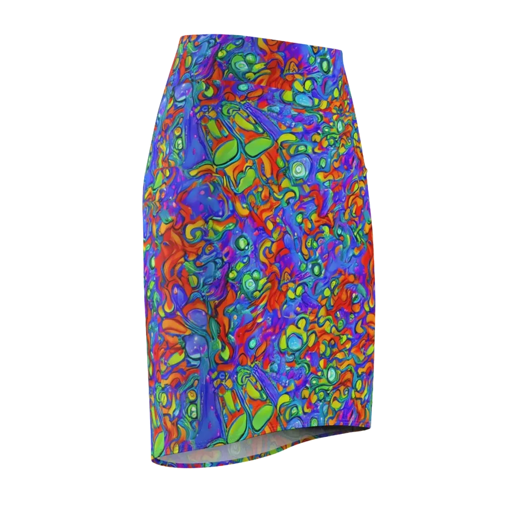 Wild Chromatic on Pencil Skirt — Front Side