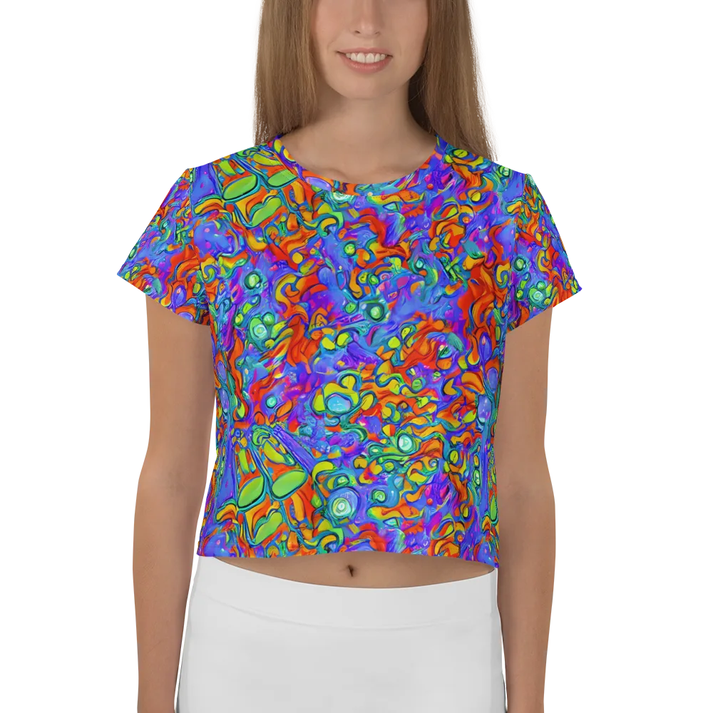 Wild Chromatic on Crop Tee — Front