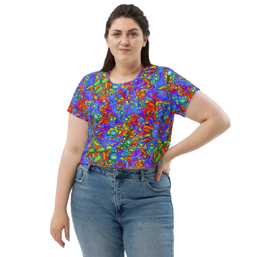 Wild Chromatic on Crop Tee — Front
