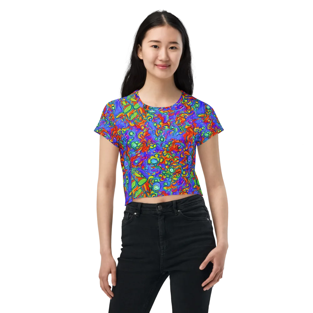 Wild Chromatic on Crop Tee — Front