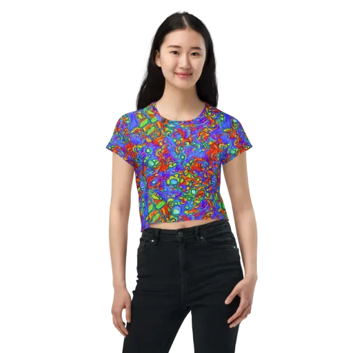 Wild Chromatic on a Crop Tee