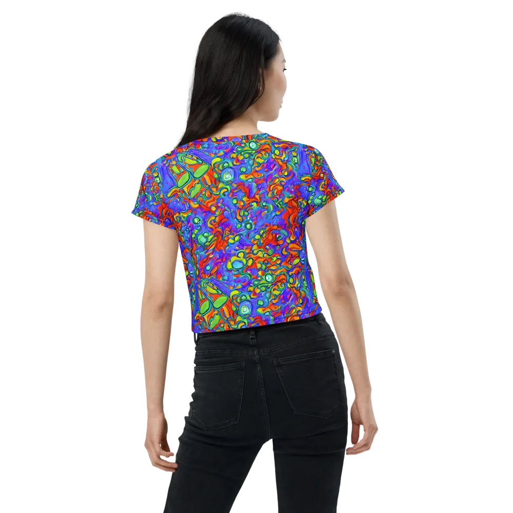 Wild Chromatic on Crop Tee — Back