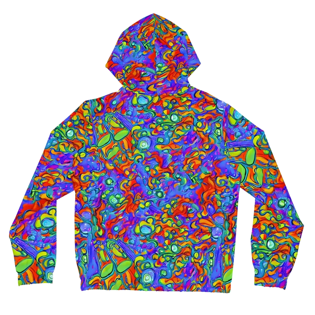 Wild Chromatic on Women's Full-Zip Hoodie — Back