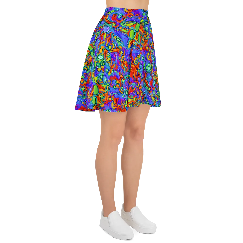 Wild Chromatic on Skater Skirt — Right