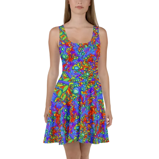 Wild Chromatic on a Skater Dress