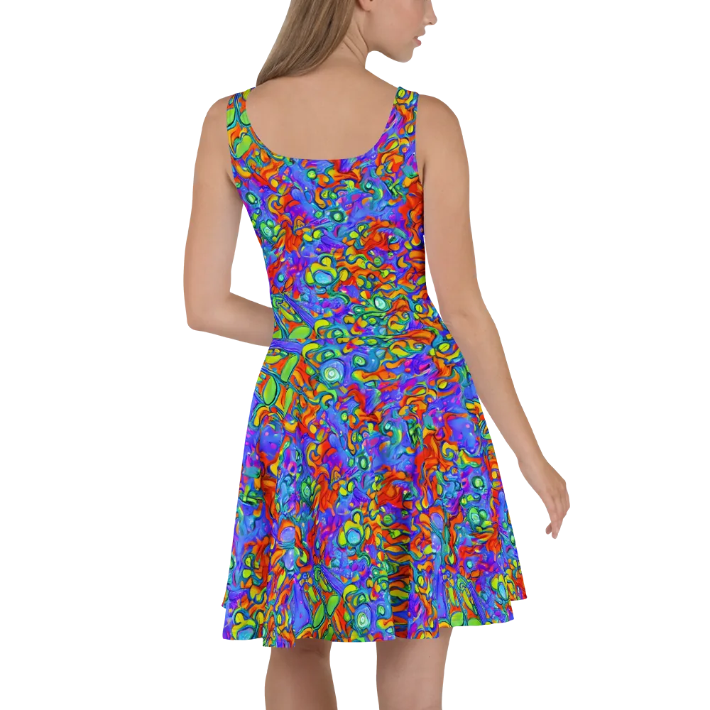 Wild Chromatic on Skater Dress — Back
