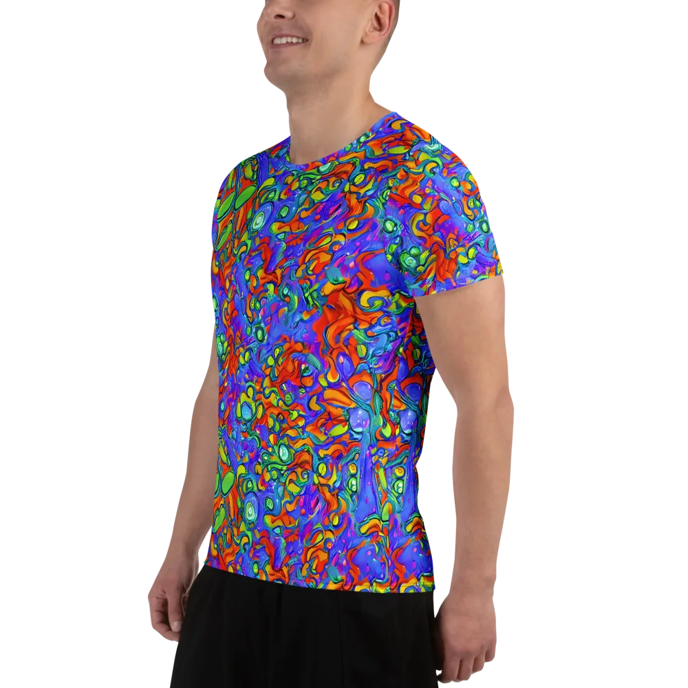 Wild Chromatic on Men's Athletic T-Shirt — Left