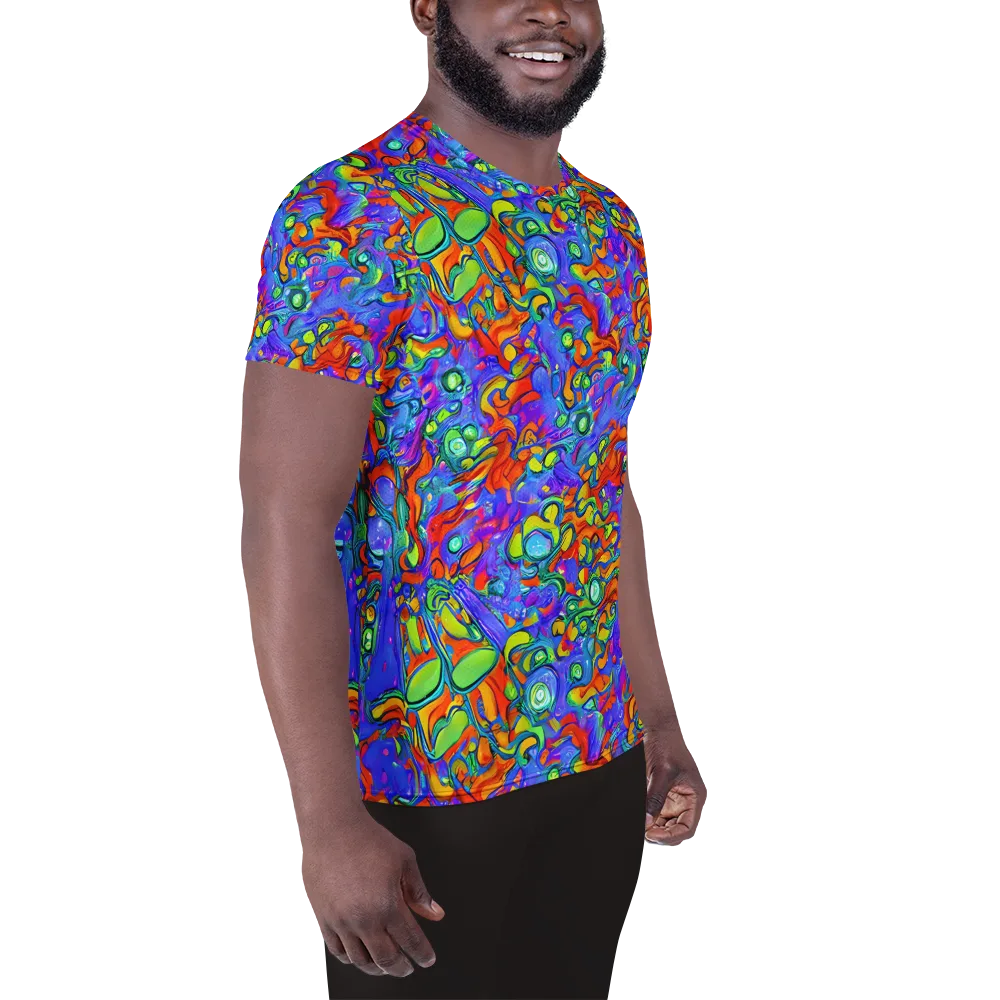 Wild Chromatic on Men's Athletic T-Shirt — Right