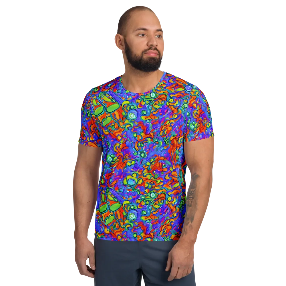 Wild Chromatic on Men's Athletic T-Shirt — Front