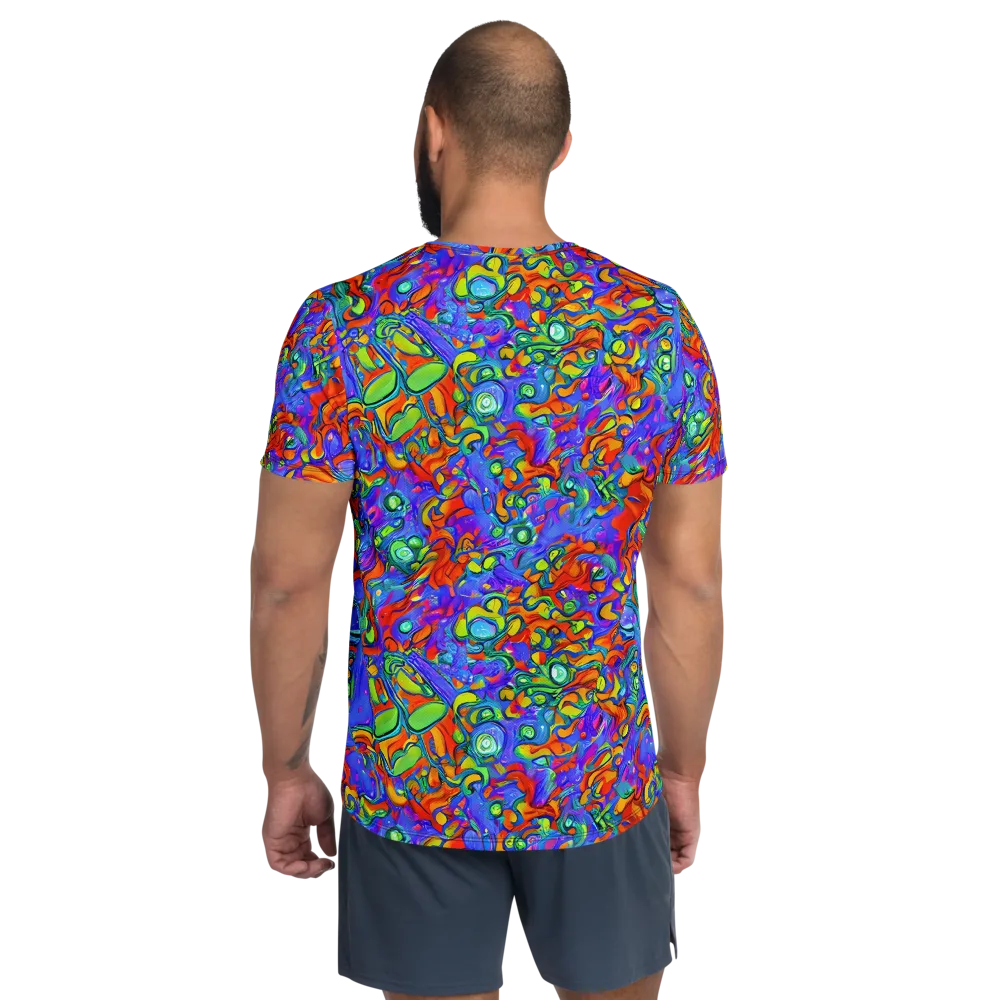 Wild Chromatic on Men's Athletic T-Shirt — Back