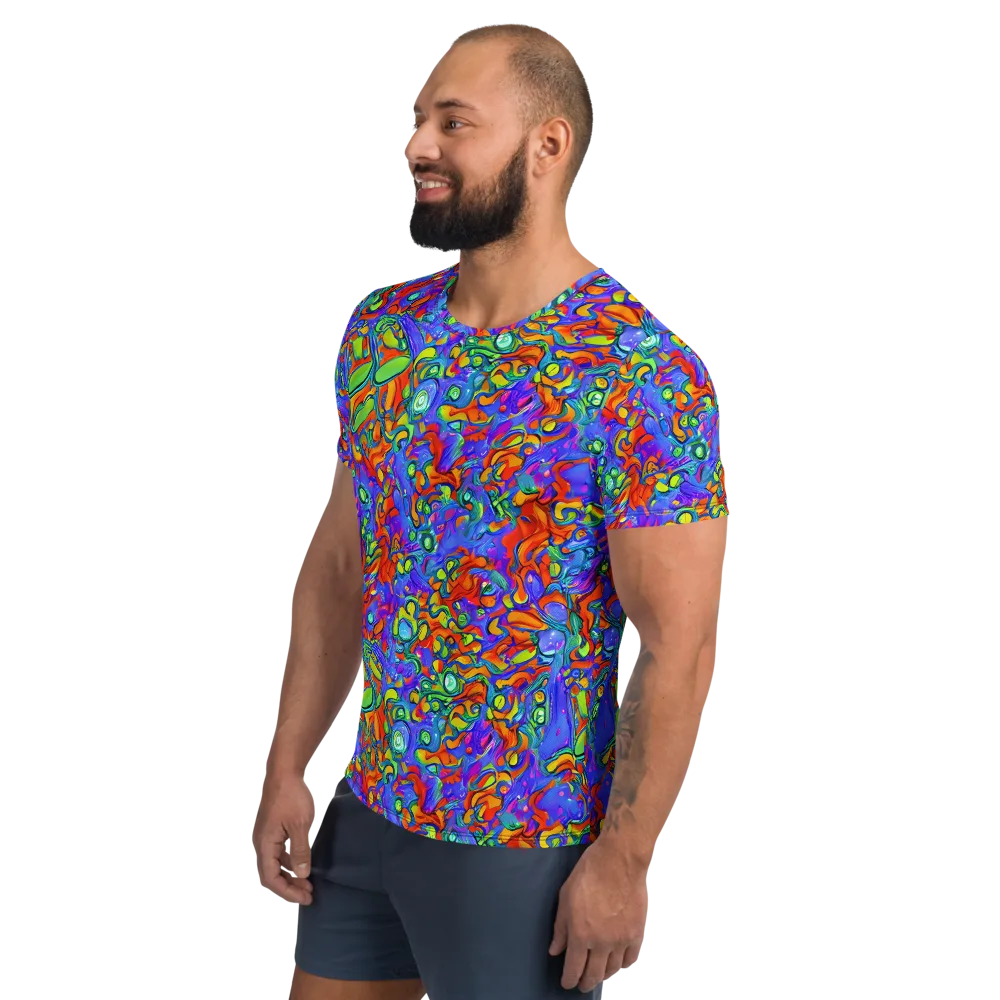 Wild Chromatic on Men's Athletic T-Shirt — Left