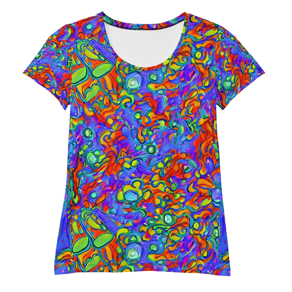 Wild Chromatic on Women's Athletic T-Shirt — Front