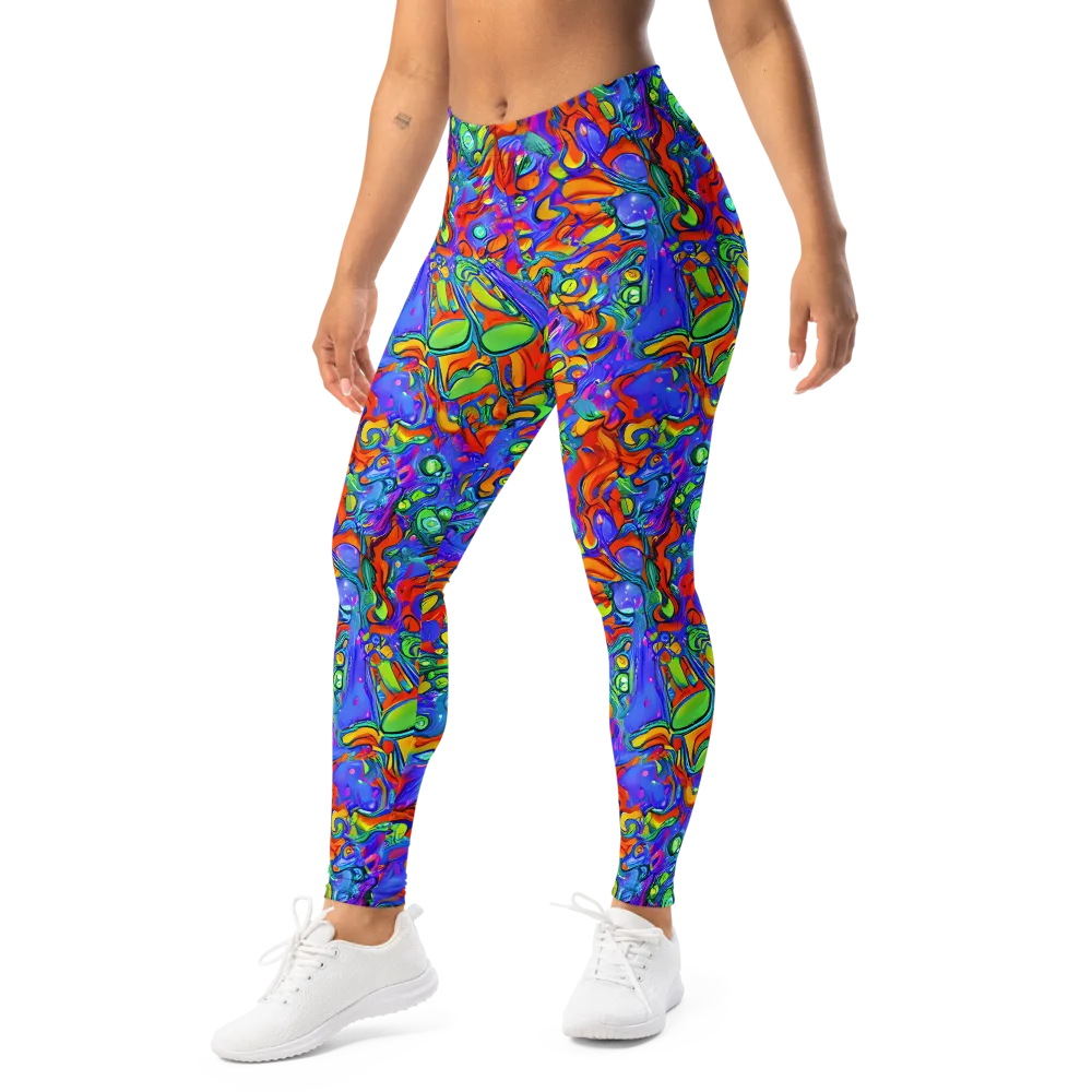 Wild Chromatic on Leggings — Left Front