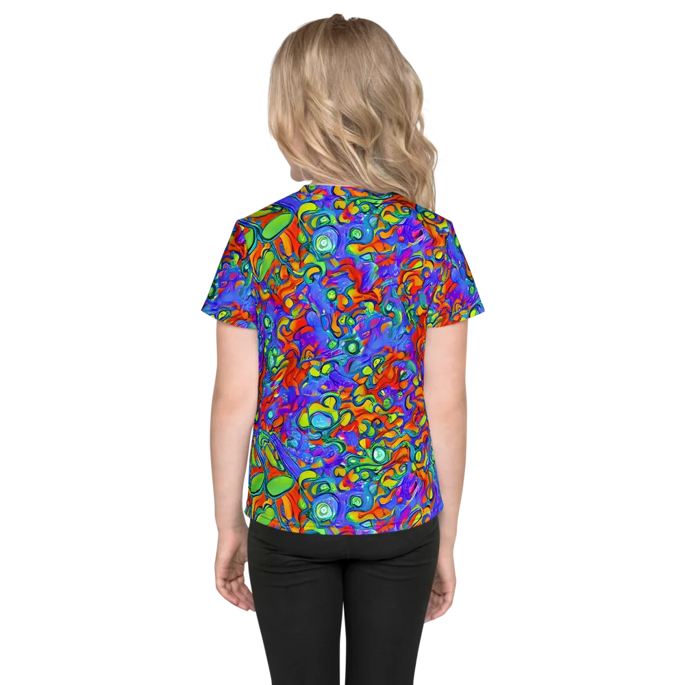 Wild Chromatic on Kids Crew Neck T-Shirt — Back