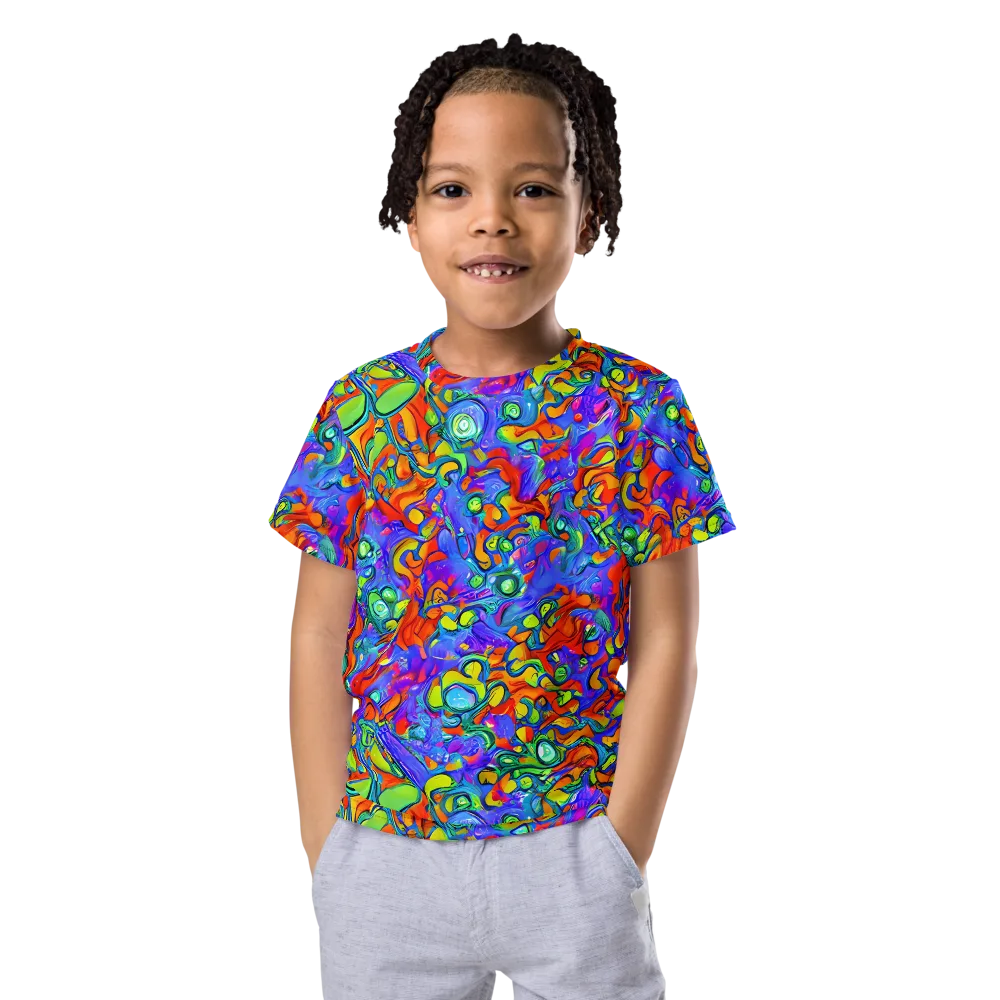 Wild Chromatic on Kids Crew Neck T-Shirt — Front