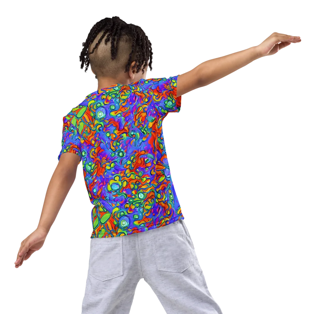 Wild Chromatic on Kids Crew Neck T-Shirt — Back