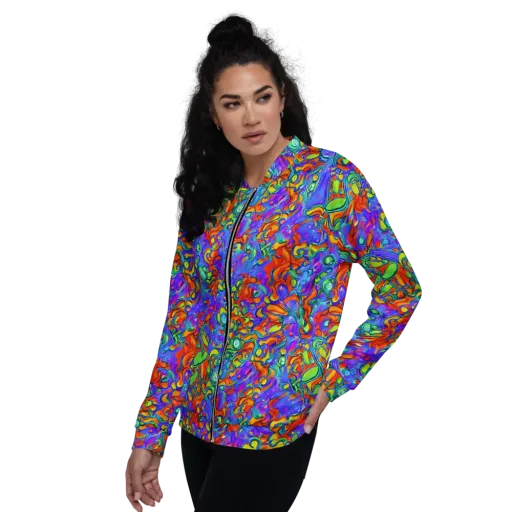Wild Chromatic on a Bomber Jacket