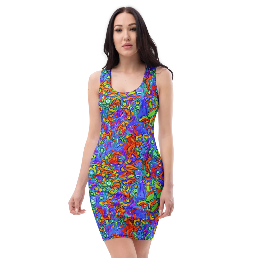 Wild Chromatic on Bodycon Dress — Front